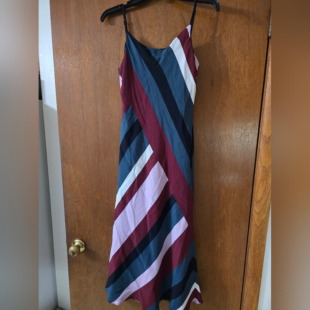 Ann Taylor Multicolor Striped Dress